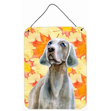 Carolines Treasures Weimaraner Fall Wall or Door Hanging Prints BB9935DS1216